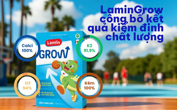 LaminGrow công bố kết quả kiểm định chất lượng: Khẳng định cam kết minh bạch và bền vững với sức khỏe trẻ em Việt Nam