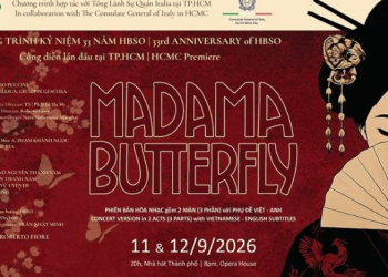 HBSO CÔNG DIỄN LẦN ĐẦU TIÊN KIỆT TÁC OPERA “MADAMA BUTTERFLY” PHIÊN BẢN HÒA NHẠC SÂN KHẤU TẠI TP. HỒ CHÍ MINH